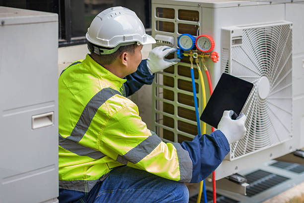 Professional Hvac technician working in West Bridgewater, MA
